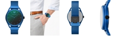Emporio Armani Men's Blue Aluminum Mesh Bracelet Watch 43mm